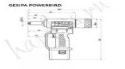 GESIPA PowerBird арт 1457186/7240031 габариты