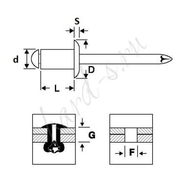 SS-6430 стандартный бурт- схема
