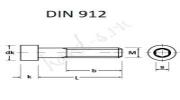 Купить винт М6х12 оксидированный черный DIN912 кл пр 12,9