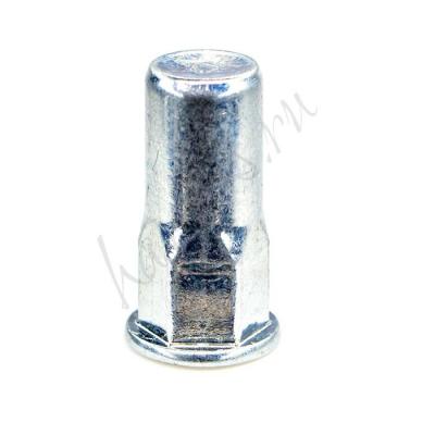 1-2HEXCF-M5-ST Гаечная заклепка полушестигранная закрытая M5 стандартный бурт оцинкованная сталь