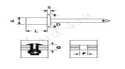 ASF-4009 герметичная стандартный бурт- схема
